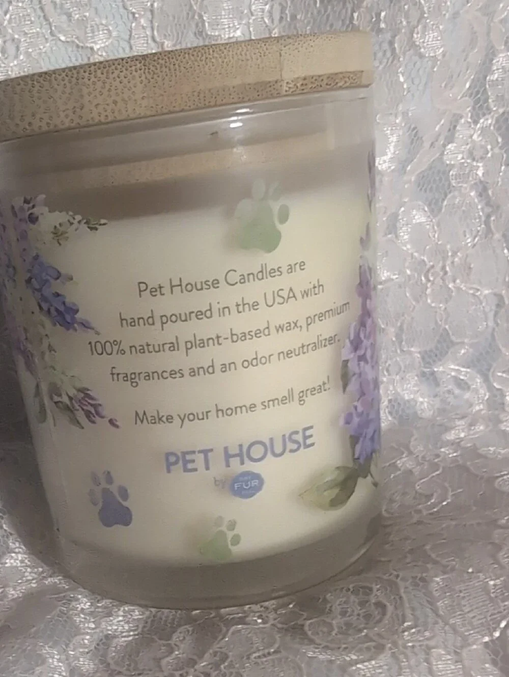 Lilac Garden Candle - White